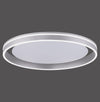 Plafonnier Q-Vito acier, L 59 cm