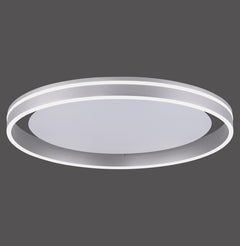 Plafonnier Q-Vito acier, L 59 cm