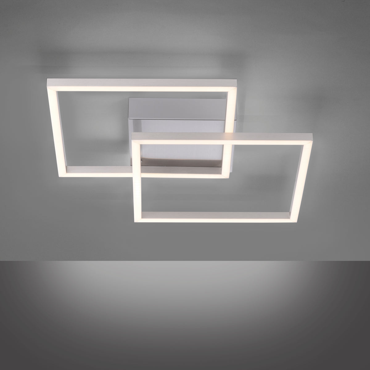 Plafonnier Iven acier, L 35,9 cm