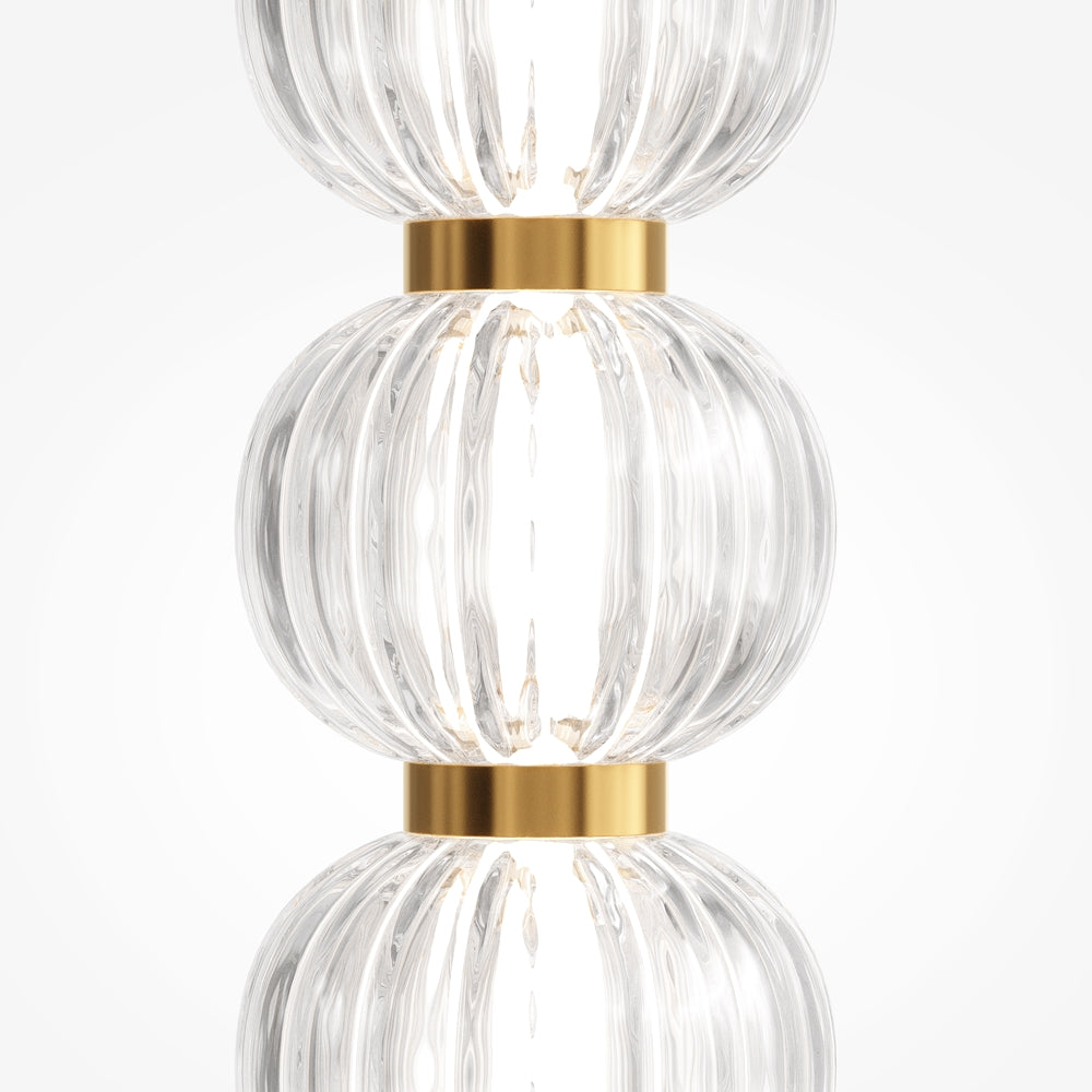 Amulet Stehlampe goldfarben
