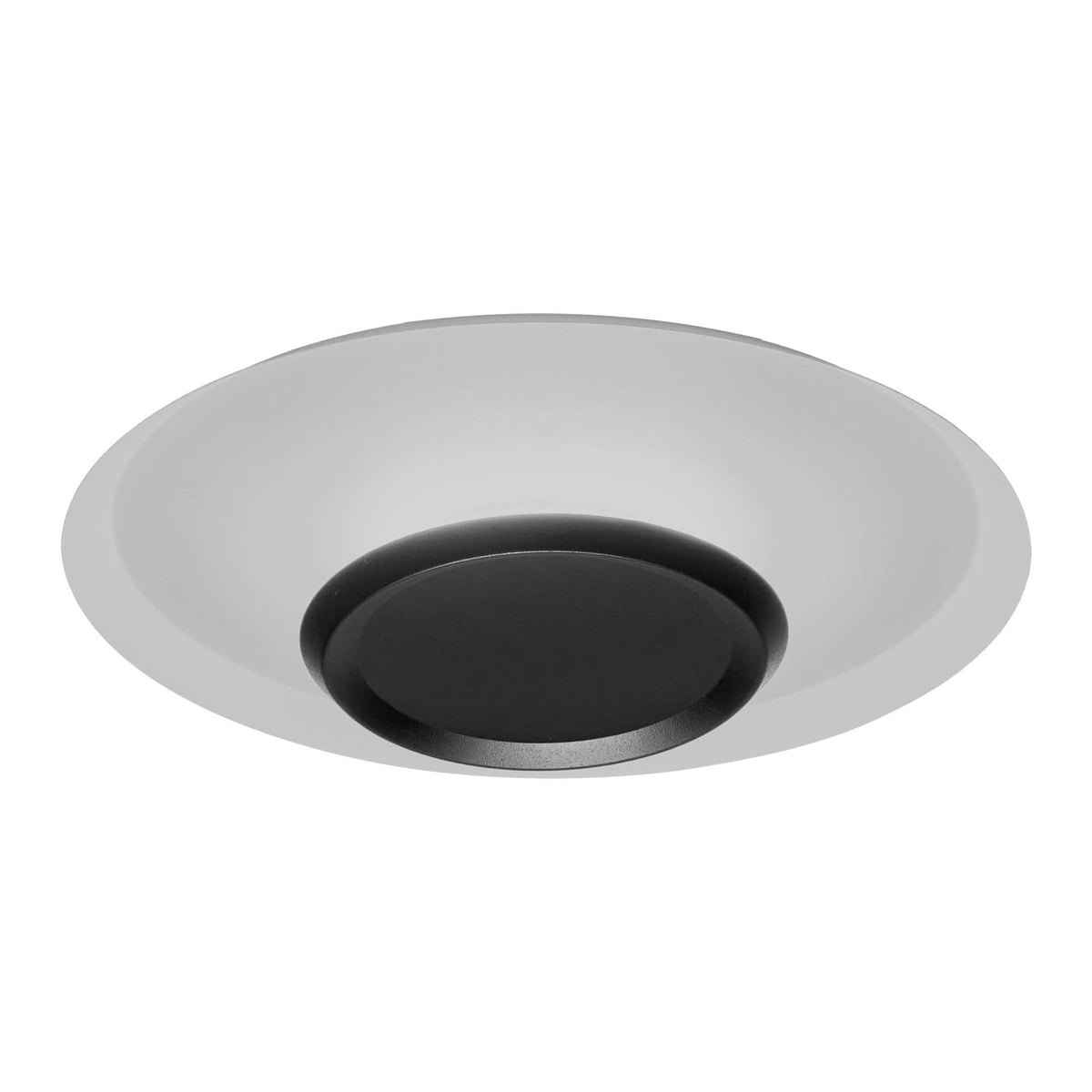 Plafonnier LED Tina blanc mat et noir, Ø 56 cm