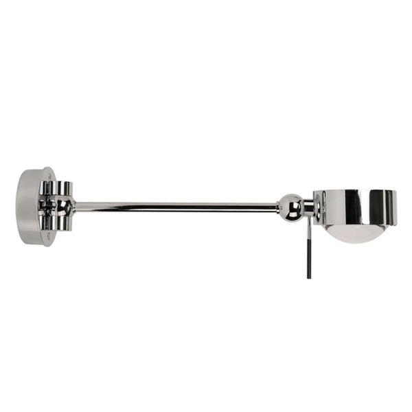Applique murale Puk Hotel en verre, chromé mat, 12 W, largeur 8 cm, modèle 2