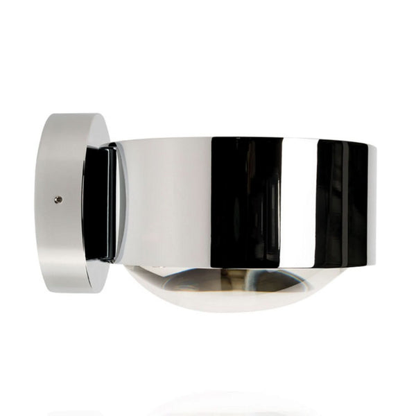 Applique murale LED Puk Maxx Wall en verre, chromé, hauteur 8 cm