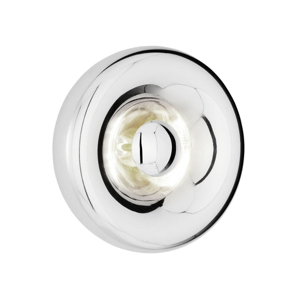 Applique murale LED Void Surface, acier et noir, Ø 30 cm