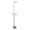 Stehlampe Turound silberfarben