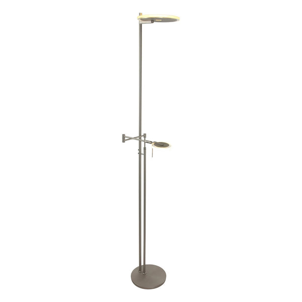 Stehlampe Turound silberfarben