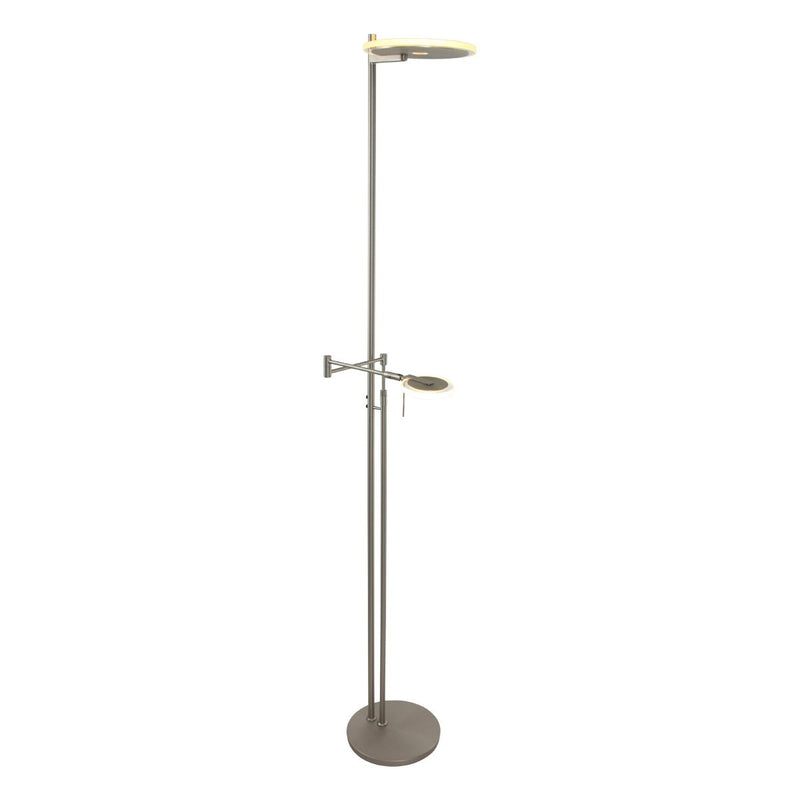 Stehlampe Turound silberfarben