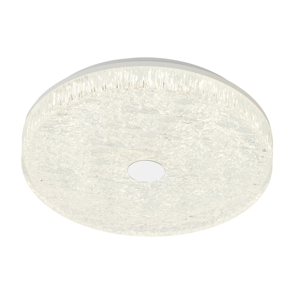 Plafonnier LED Frozen avec télécommande blanc, Ø 48 cm