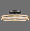 Plafonnier Pure Loop noir et laiton