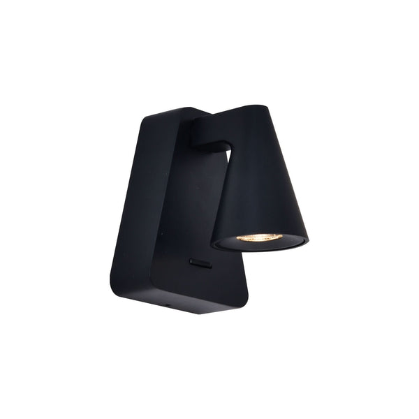 Applique murale LED Africa noire, L 9 cm