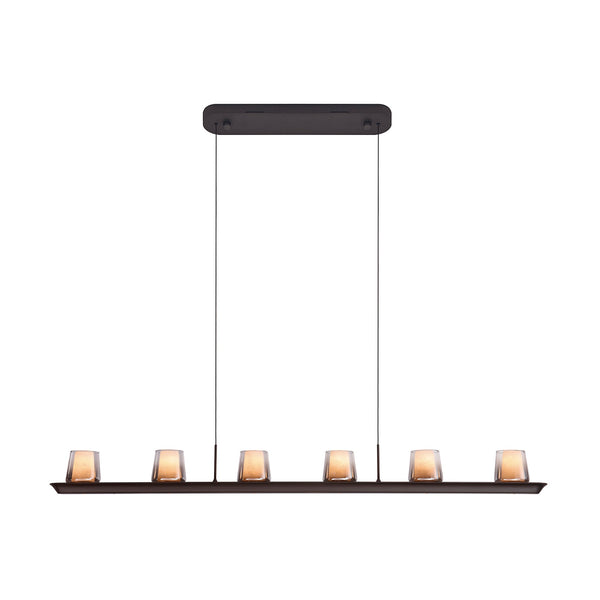 Suspension LED Alabastro grand modèle gris cendre, albâtre