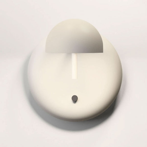 Applique murale LED Pin 1675 en aluminium, crème, hauteur 11 cm