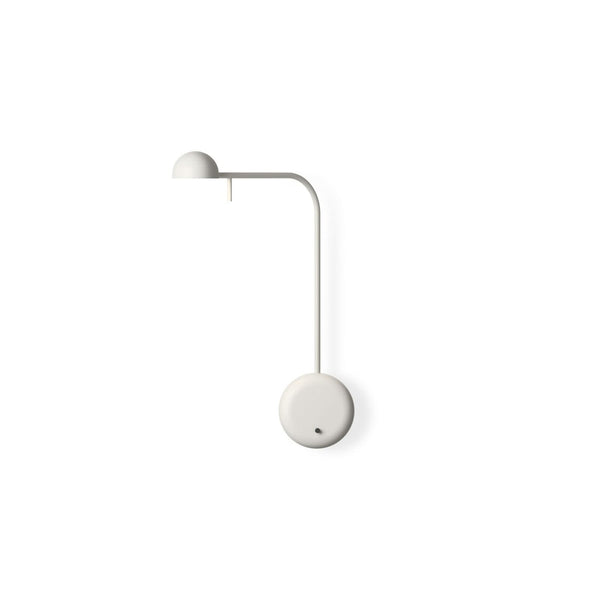 Applique murale LED Pin 1680 en aluminium, blanc, hauteur 39 cm