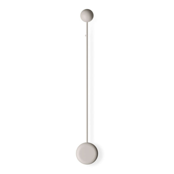 Applique murale LED Pin 1692 en aluminium, crème, hauteur 70 cm