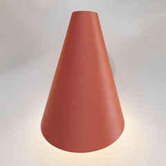 Applique murale I.Cono 0720, rouge foncé, hauteur 28 cm