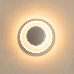 Applique murale LED Top en aluminium, blanc, Ø 17 cm
