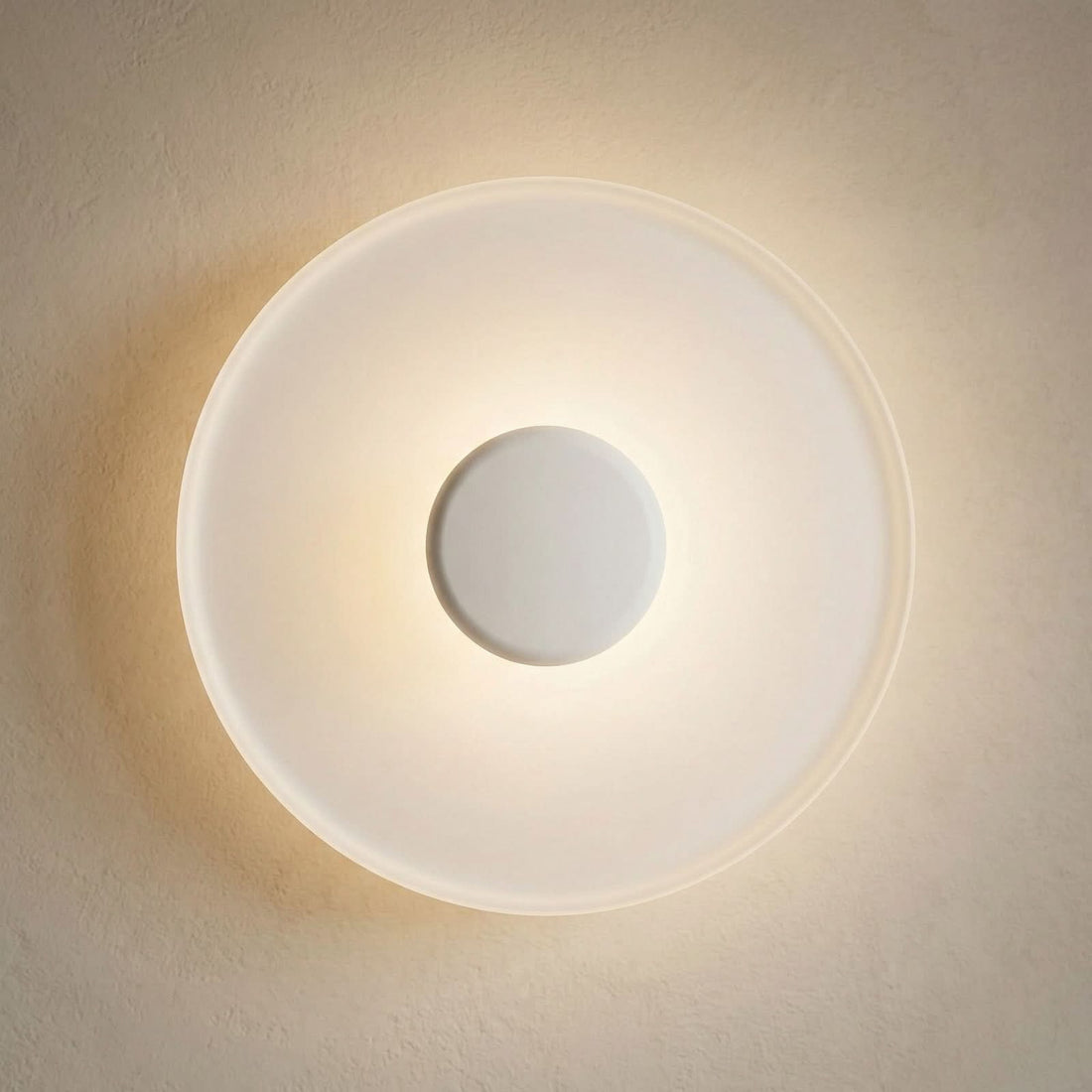 Applique murale LED Top en aluminium, blanc, Ø 40 cm
