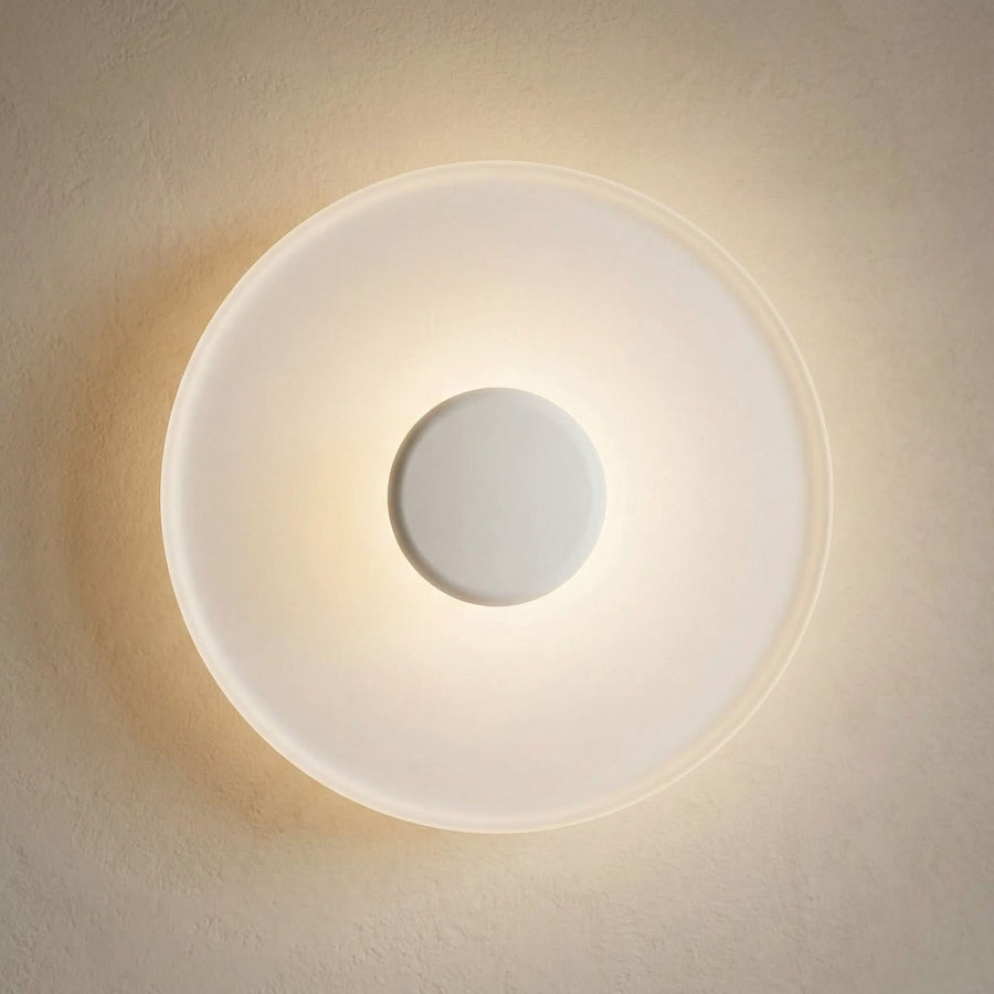 Applique murale LED Top en aluminium, blanc, Ø 40 cm