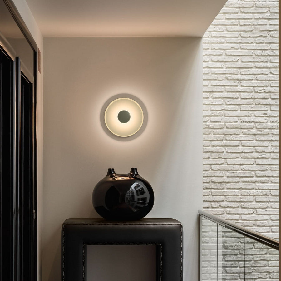 Applique murale LED Top en aluminium, vert, Ø 40 cm