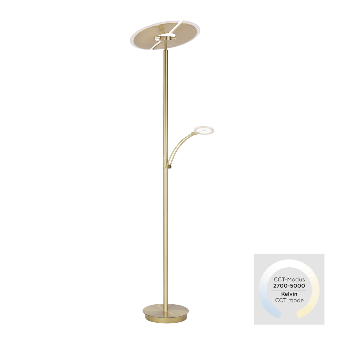 Lampadaire Artur laiton mat