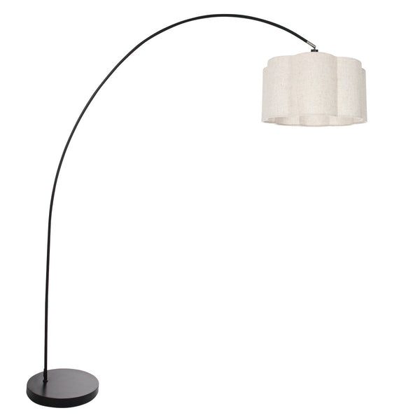 Lampadaire salon | FloraWave Noir Ø40 cm