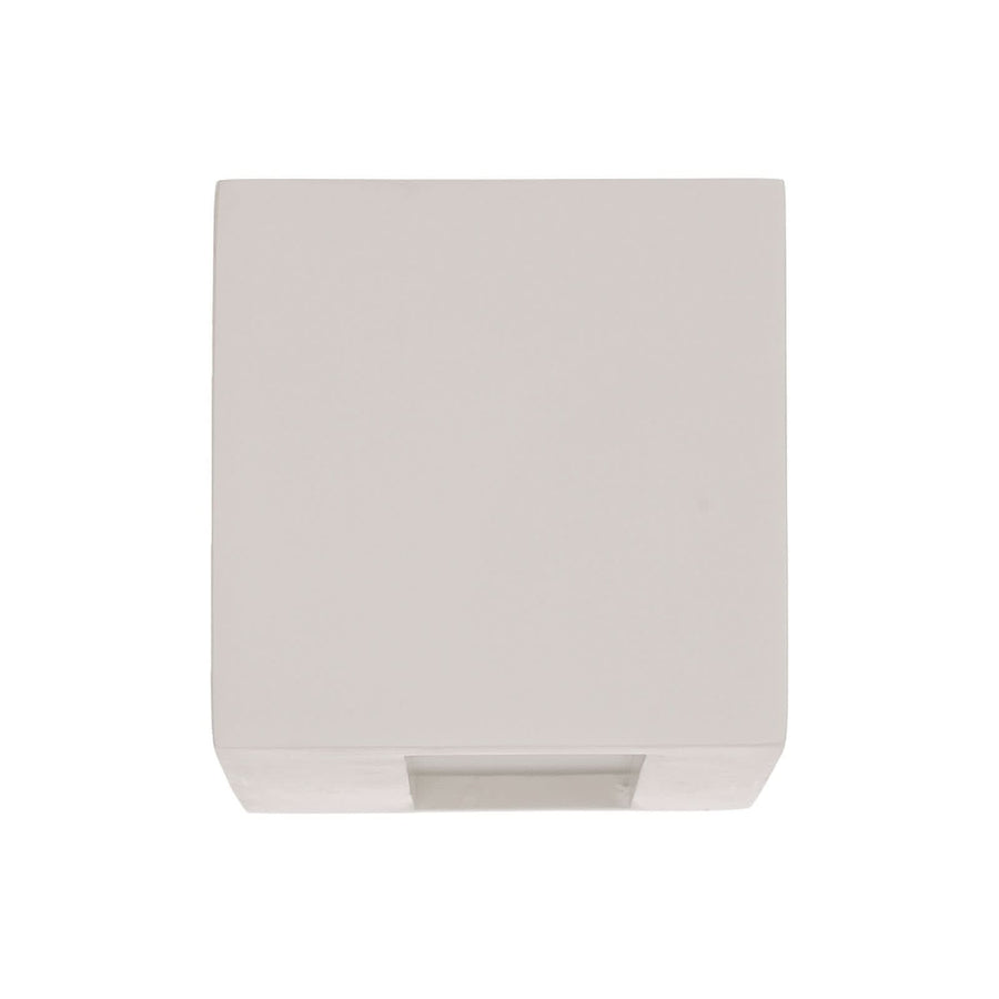 Applique murale Tjada en plâtre, blanc, hauteur 7,5 cm