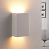 Applique murale Colja en plâtre, blanc, hauteur 16 cm, 5 W, largeur 10 cm, modèle 2