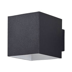 Applique murale Zuzana en métal, noir, hauteur 10 cm