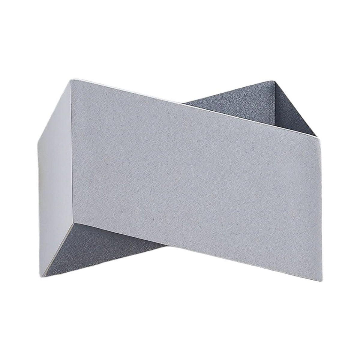 Applique seule sur fond blanc, boîtier rectangulaire et intérieur gris