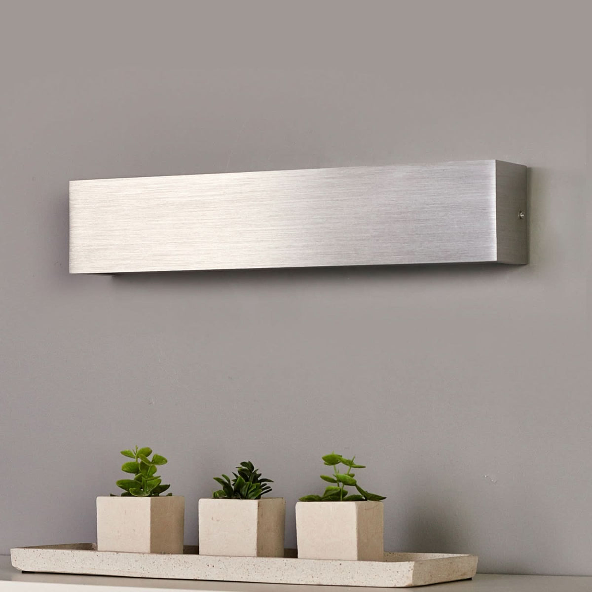 Applique murale LED en verre, hauteur 8 cm