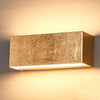 Applique murale LED Quentin en métal, doré, hauteur 9 cm, 3000 K, 10 W