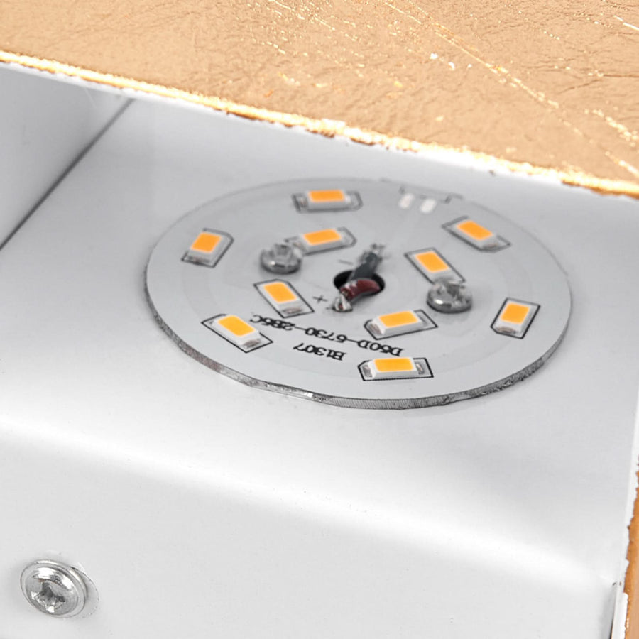 Applique murale LED Quentin en métal, doré, hauteur 9 cm, 3000 K, 5 W
