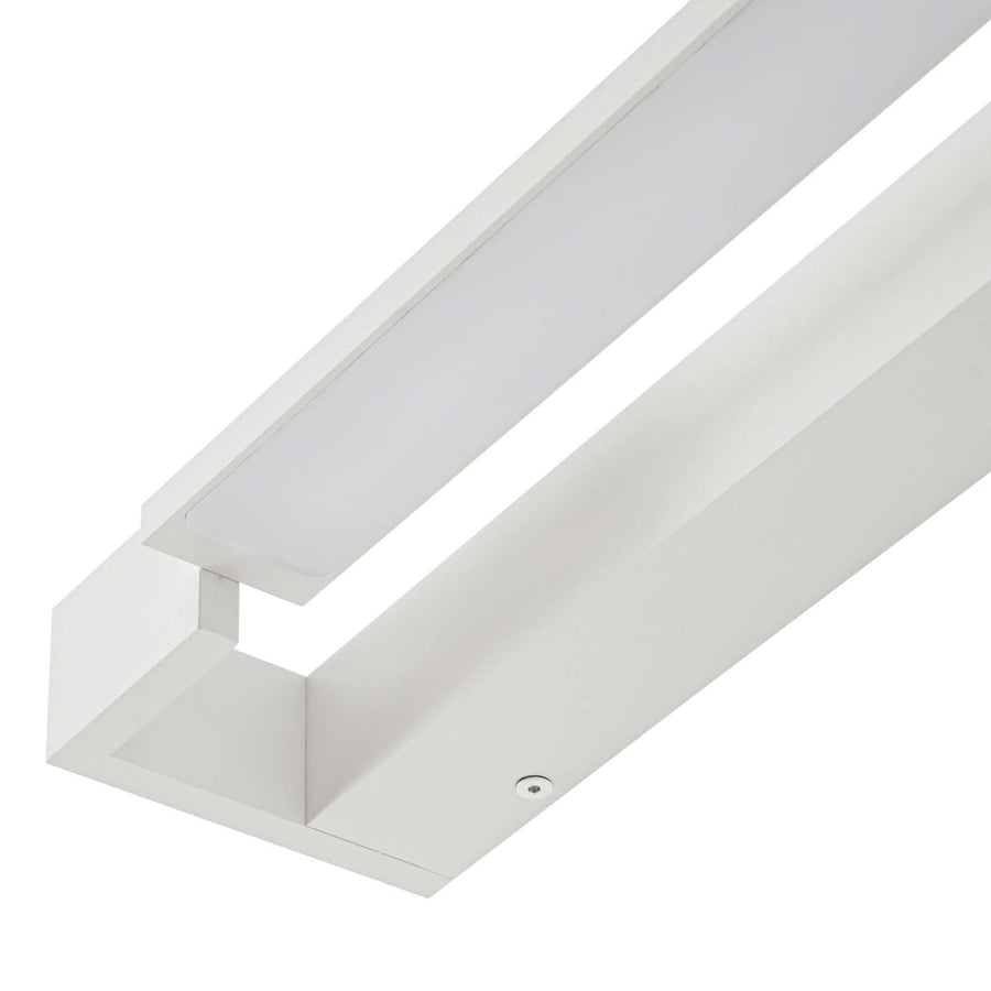 Applique murale LED Jora en aluminium, blanc, hauteur 4 cm, IP44