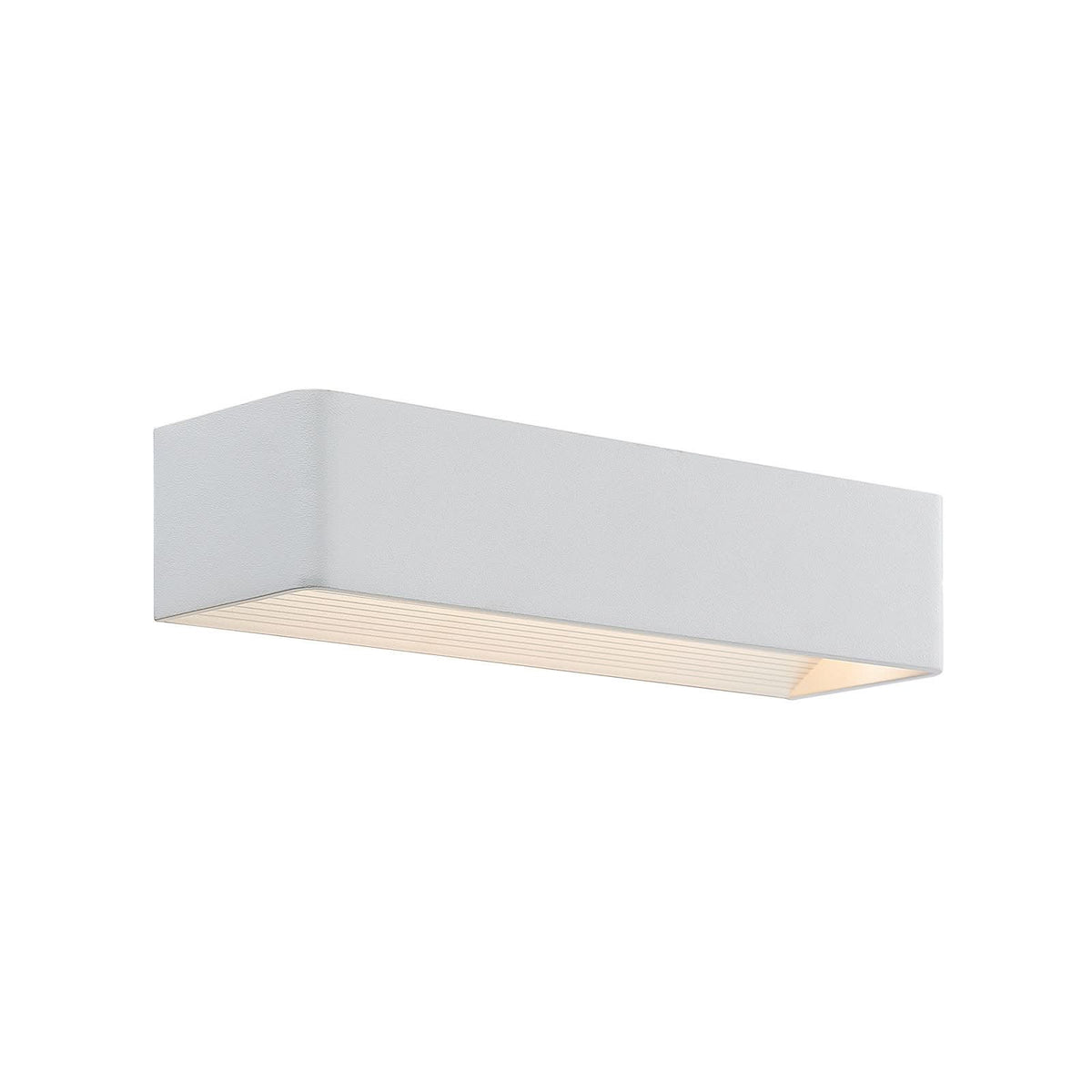 Applique murale LED Karam en aluminium, blanc, hauteur 8 cm, 3000 K, 11,2 W