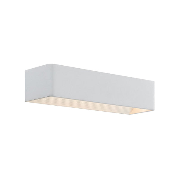 Applique murale LED Karam en aluminium, blanc, hauteur 8 cm, 3000 K, 11,2 W
