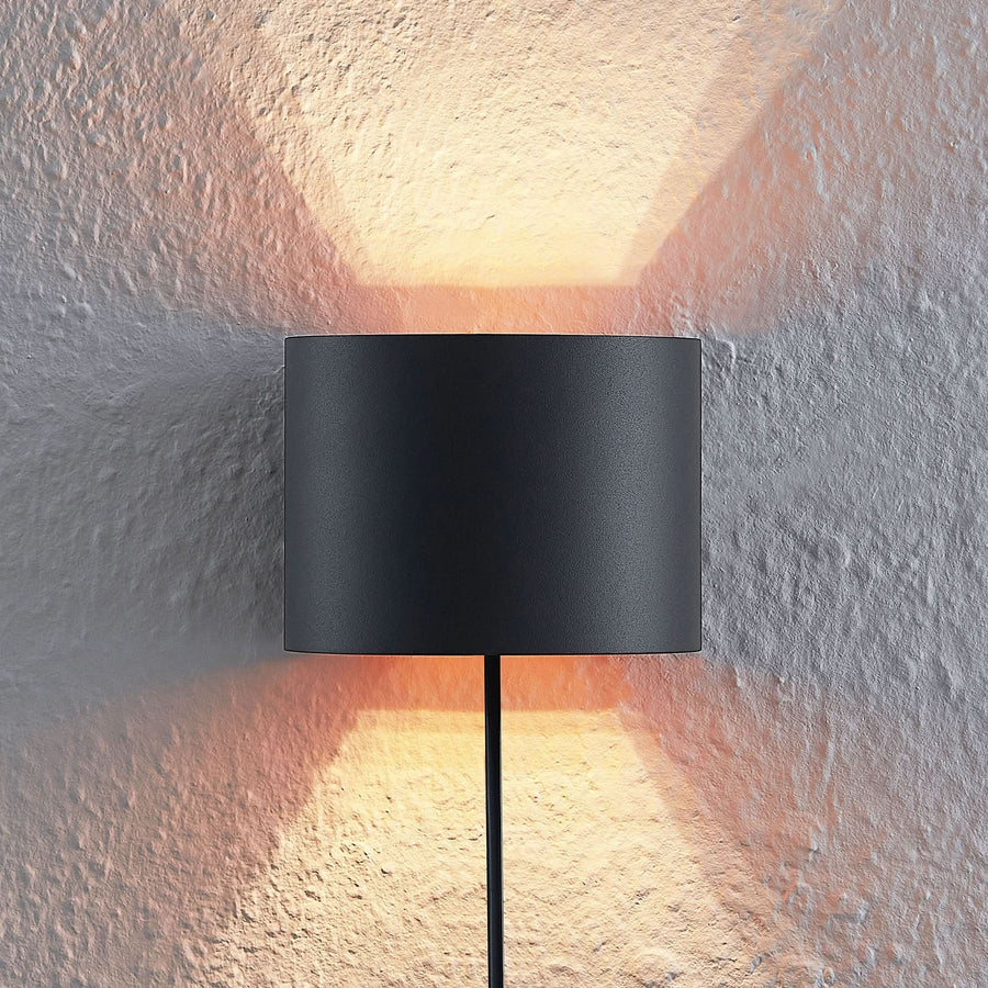 Applique murale Zuzana en aluminium, noir et doré, hauteur 9,7 cm, 8 W, largeur 13 cm, modèle 2