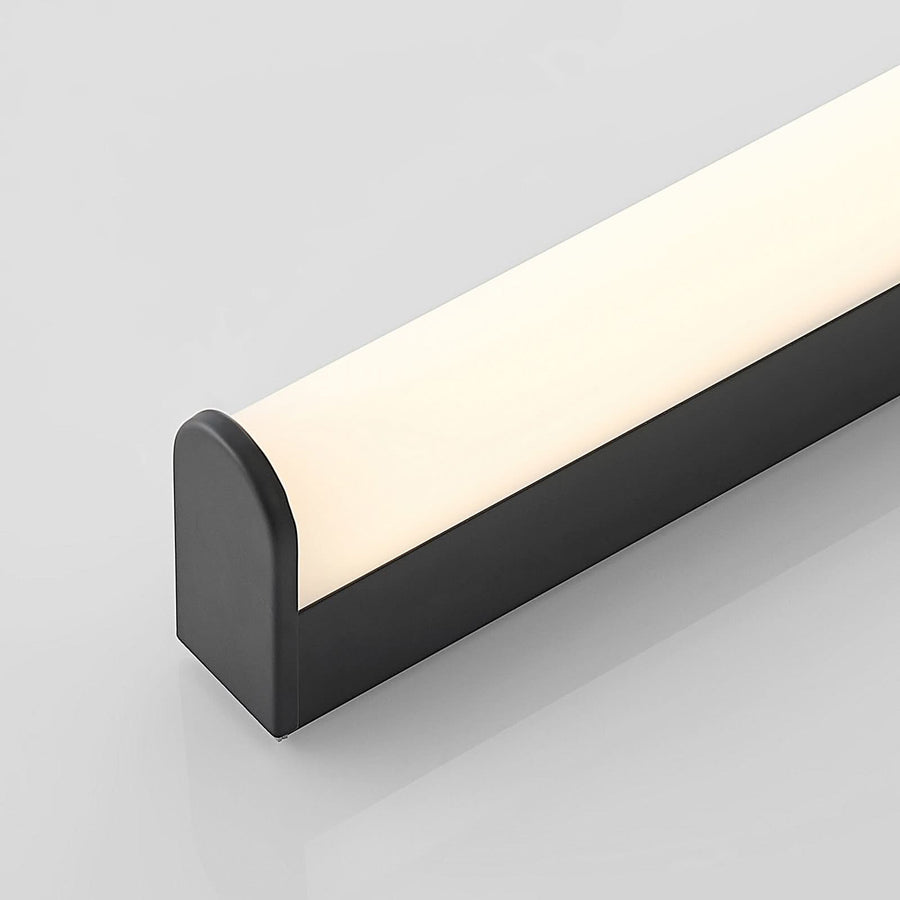 Applique murale LED Ulisan en aluminium, noir mat et blanc, hauteur 4 cm, IP44, 3000 K, 9 W