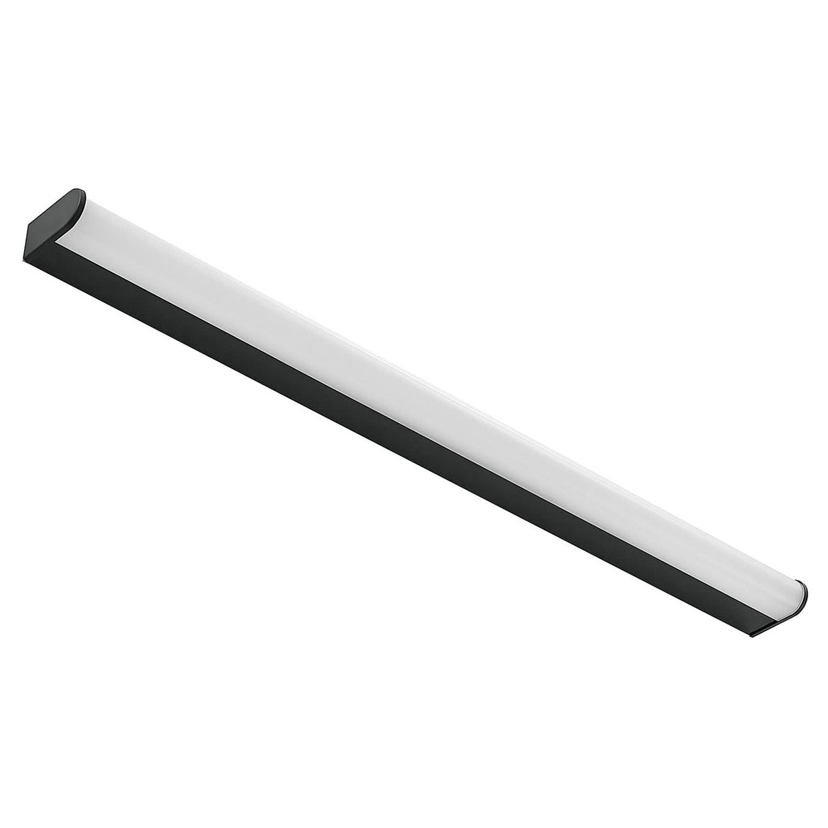 Applique murale LED Ulisan en aluminium, noir mat et blanc, hauteur 4 cm, IP44, 3000 K, 9 W