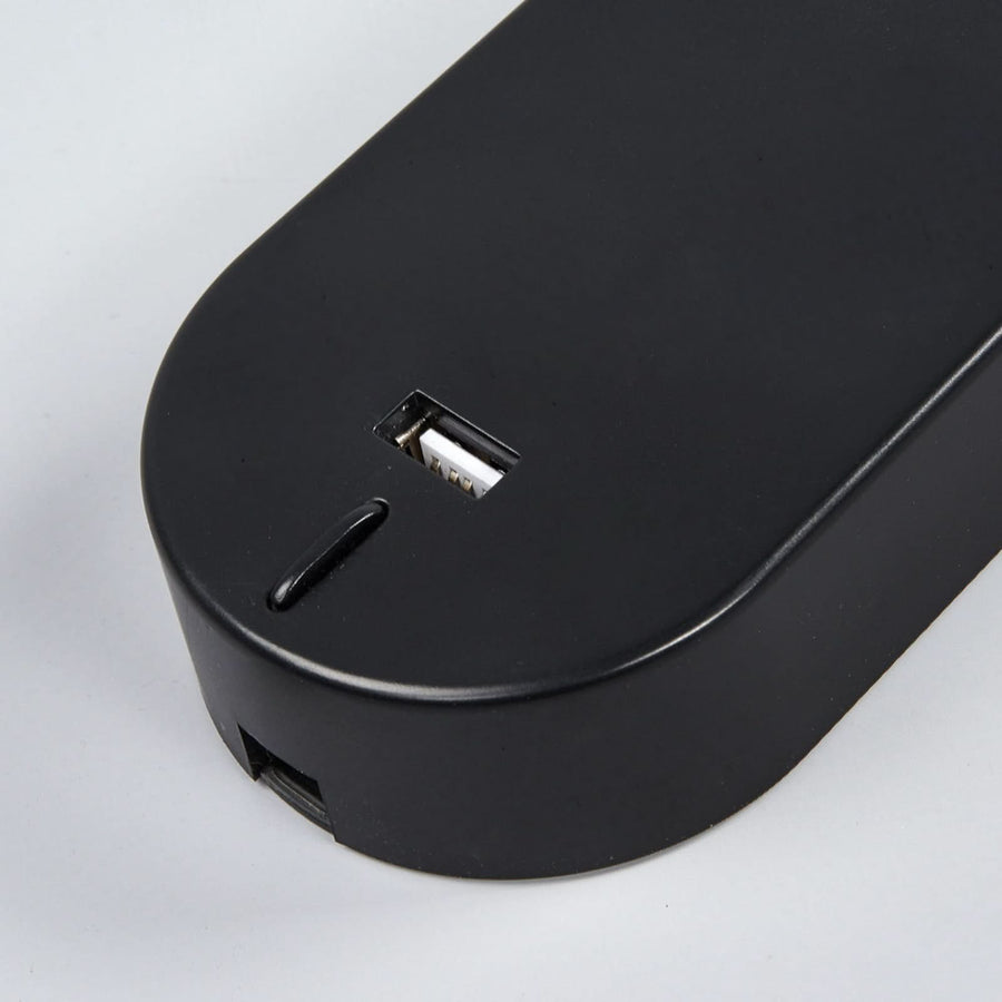 Applique murale LED Enna, noir, hauteur 33,5 cm