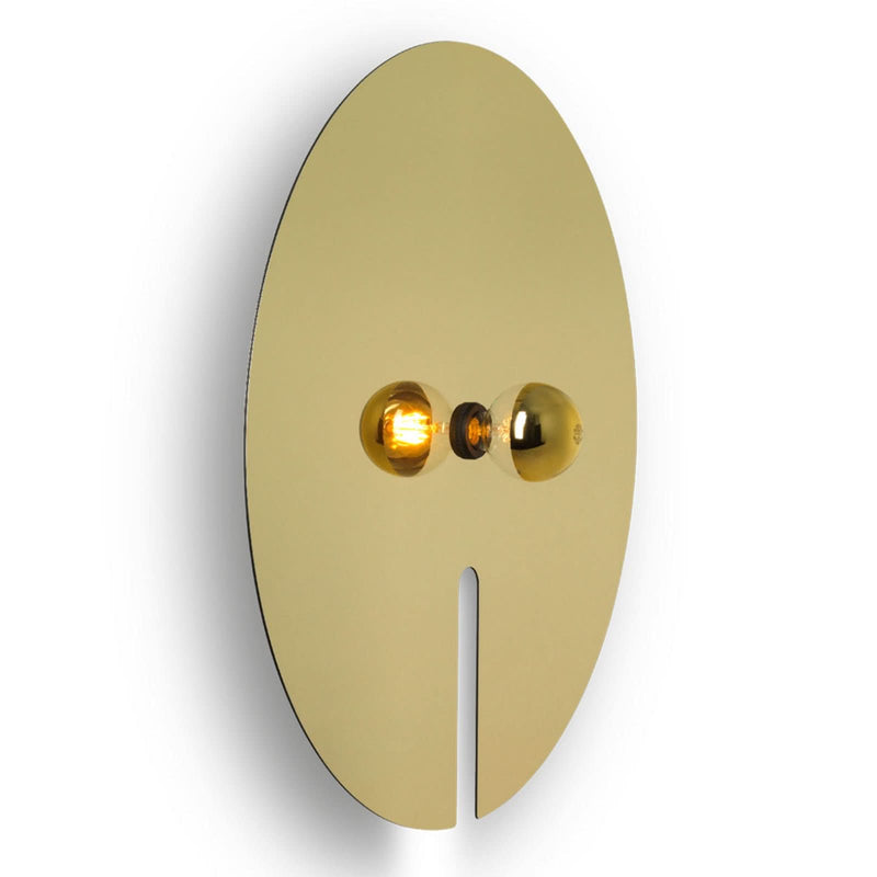 Applique murale Mirro 3.0 75 en aluminium, doré et noir, Ø 75 cm