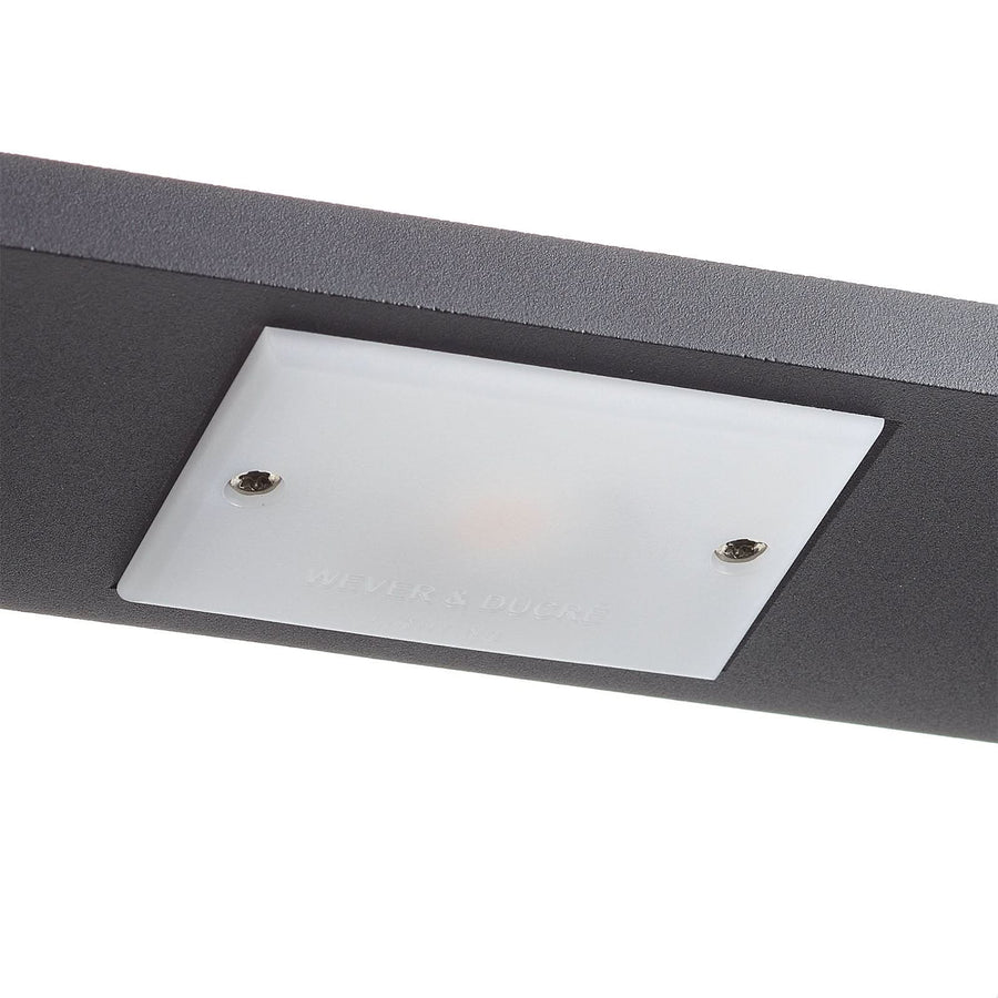 Applique murale LED Bento 1.3 en aluminium, noir, hauteur 4,6 cm