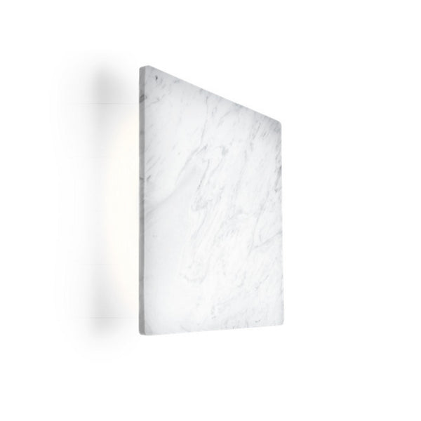 Applique murale LED Miles 3.0 Mur en marbre, blanc marbré, hauteur 30 cm