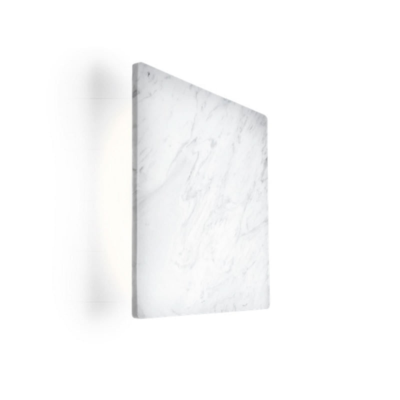 Applique murale LED Miles 3.0 Mur en marbre, blanc marbré, hauteur 30 cm