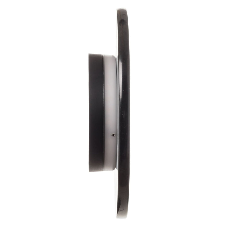 Applique murale LED Miles 3.0 en marbre, noir marbré, Ø 26 cm
