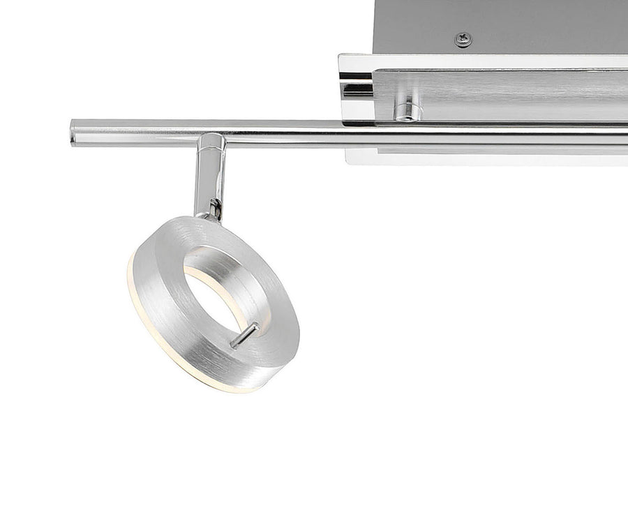 Plafonnier Sileda aluminium, P 50,5 cm