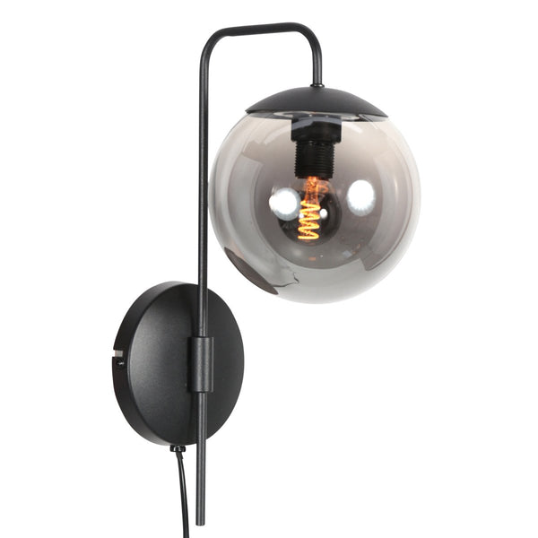 Wandleuchte Bollique schwarz