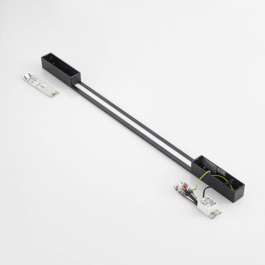 Applique murale LED Ivano 91 en aluminium, noir, hauteur 91 cm