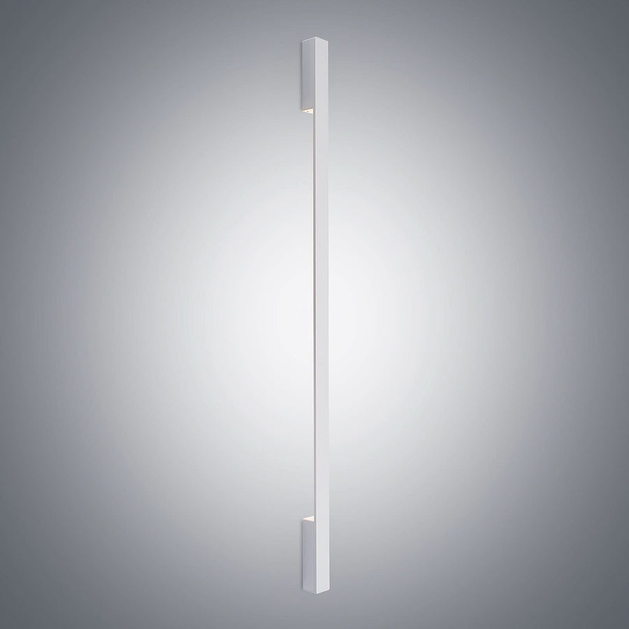 Applique murale LED Ivano en aluminium, blanc, 2 lumières, hauteur 130 cm