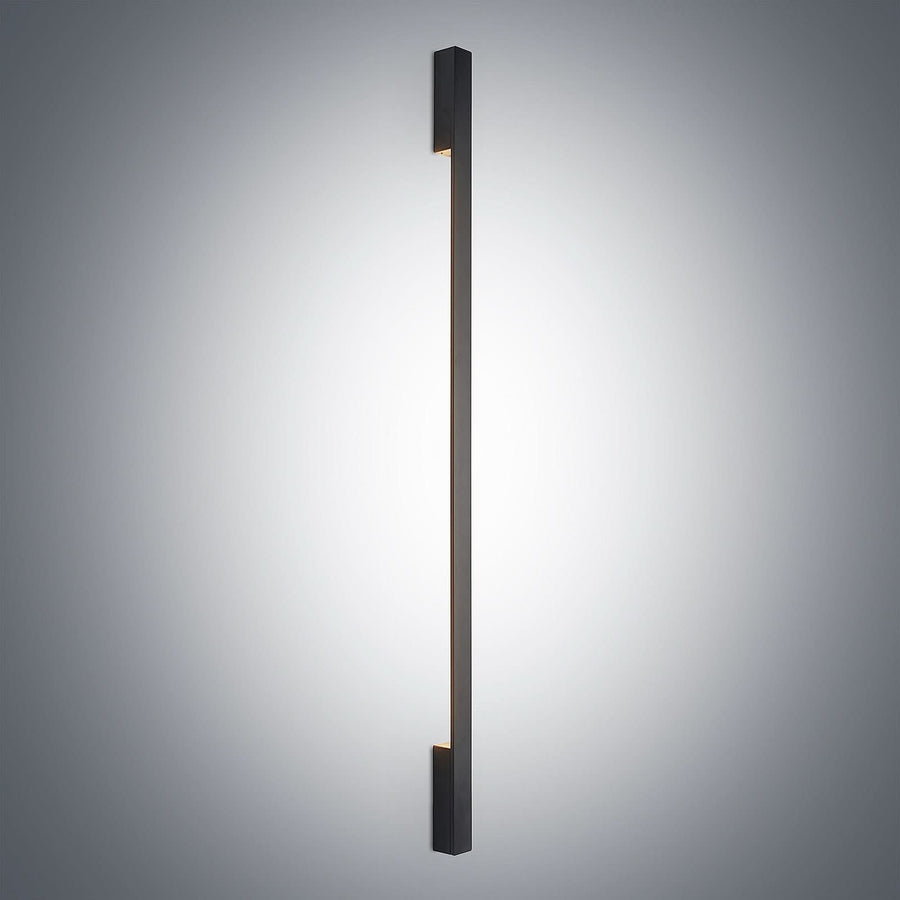 Applique murale LED Ivano 130 en aluminium, noir, hauteur 130 cm