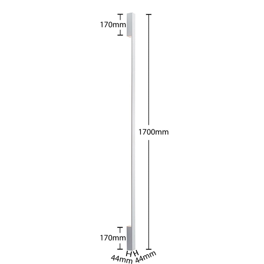 Applique murale LED Ivano 170 en aluminium, blanc, hauteur 170 cm